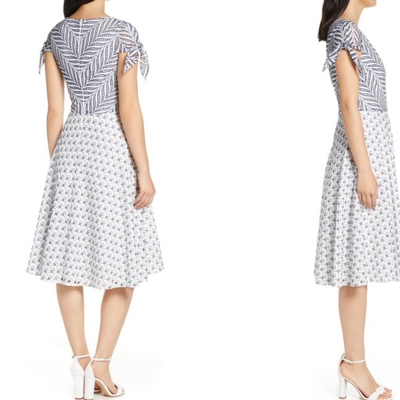 NWT Eyelet Fit & Flare Dress - Picture 2 of 10